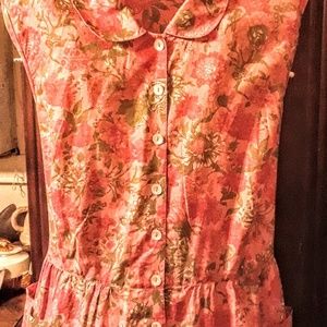 April Cornell pink summer dress XL